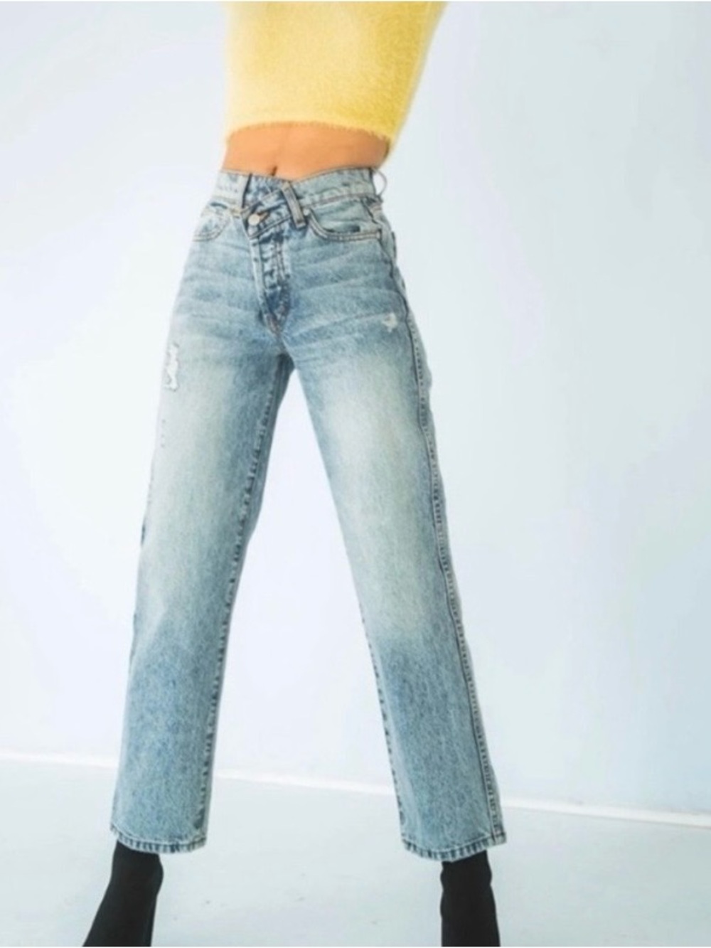 REVICE Light Blue Straight Leg Jeans